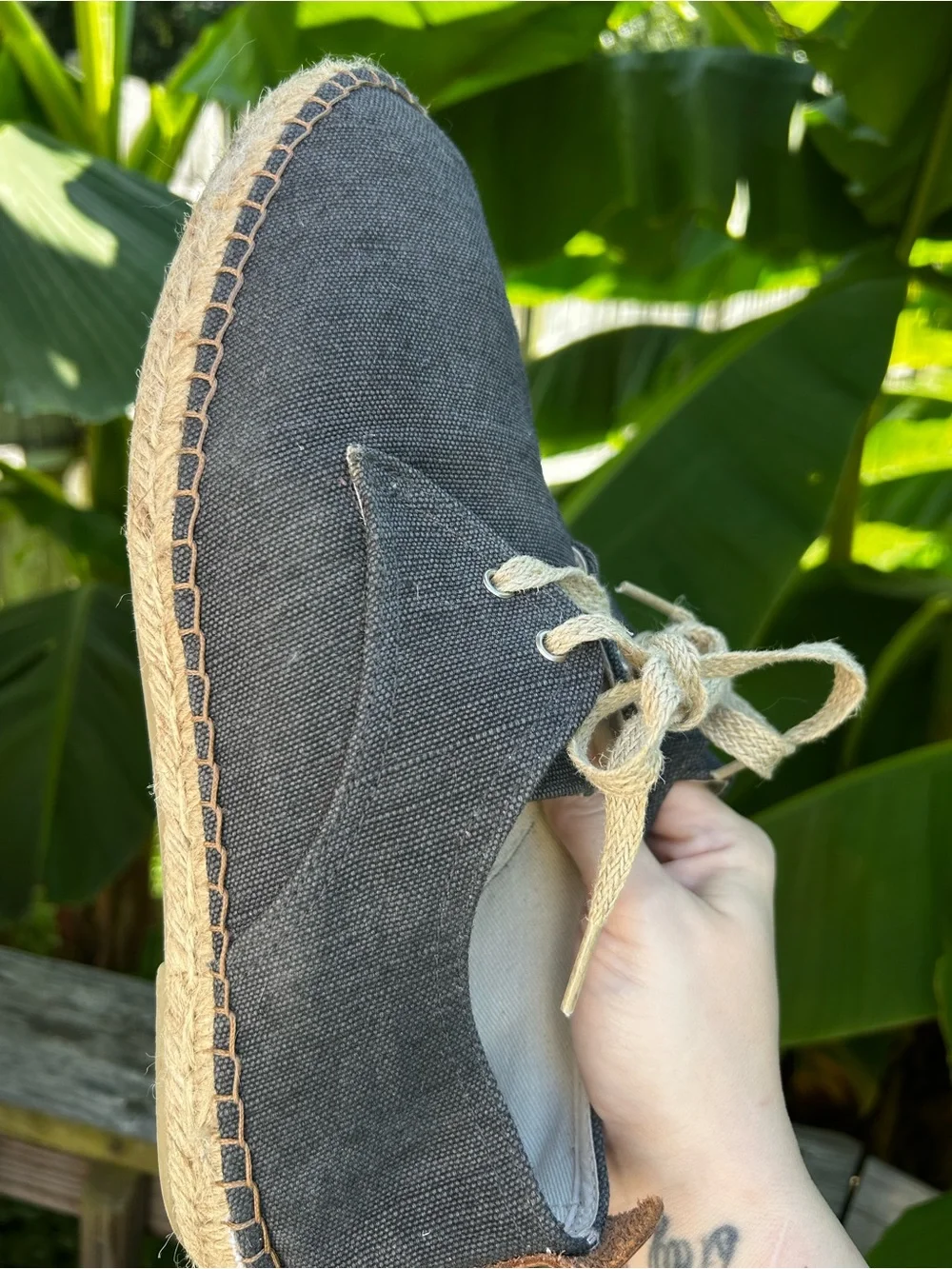 Toni Pons Espadrille Dixon Lace Up Blue Vegan Shoes Made In Spain Mens 10  EU 44